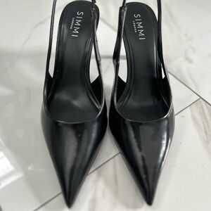 Black Women's Slingback Heels
